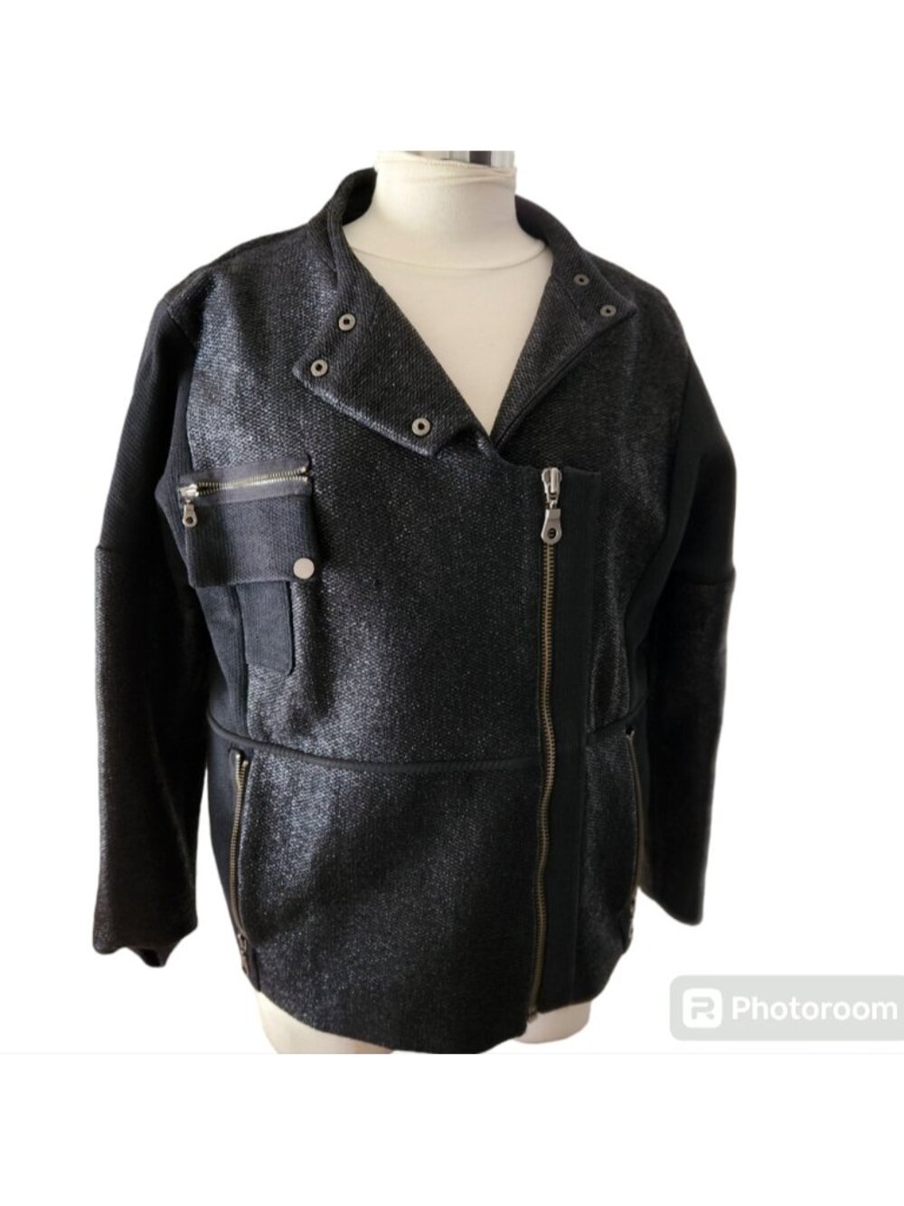 Charlotte Eskildsen Designer riding style men's jacket size 36 black